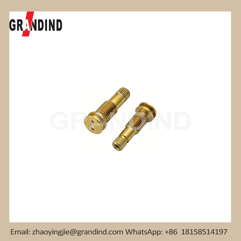 Custom CNC Machined Brass Threaded Precision Stud | GRANDIND CNC Components